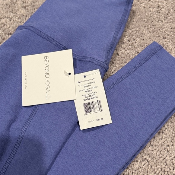 NWT Spacedye Out Of Pocket High Waisted Midi Legging, size XS, Indigo Heather - Picture 4 of 7